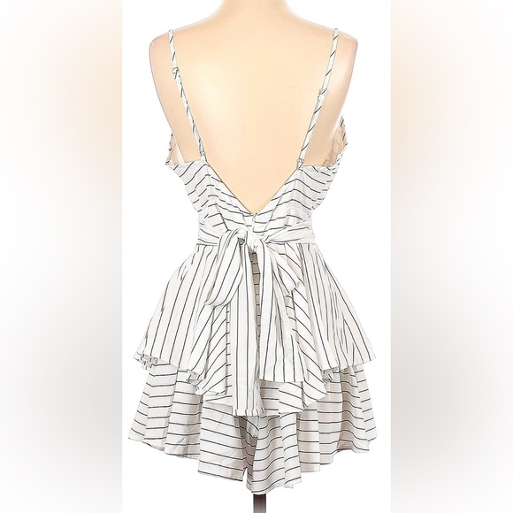 *NWT!* Revamped S white with black stripes mini dress - Picture 7 of 16
